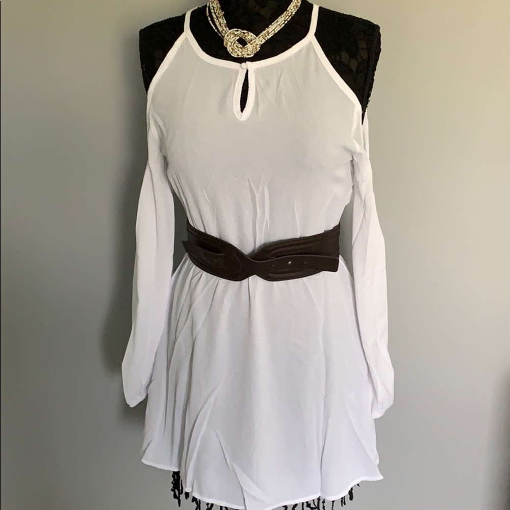 White mini dress